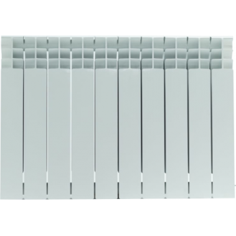 SRB-3320-050014 TITAN VENTIL 500 14 секций радиатор биметаллический нижнее правое подключение (белый RAL 9016) STOUT